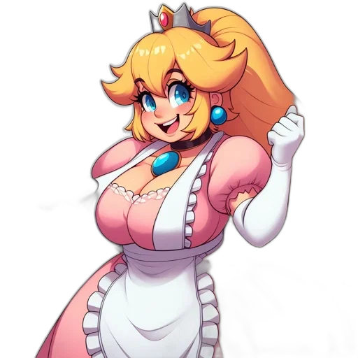 dress, staff, crown, robot transparent PNG cut-out