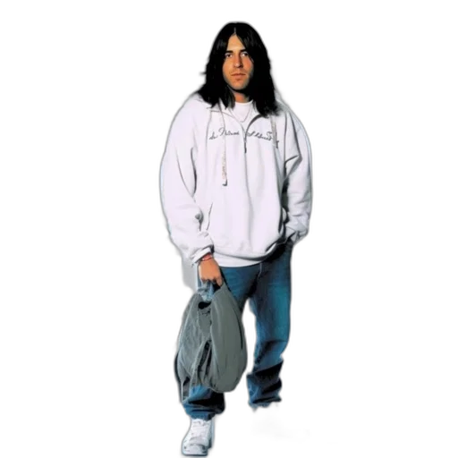 jacket, staff, hair, photorealistic transparent PNG cut-out