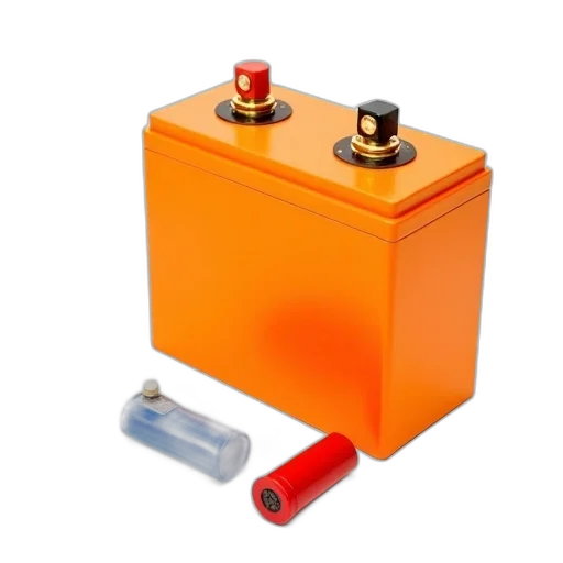 bottle, robot, bright, orange transparent PNG cut-out