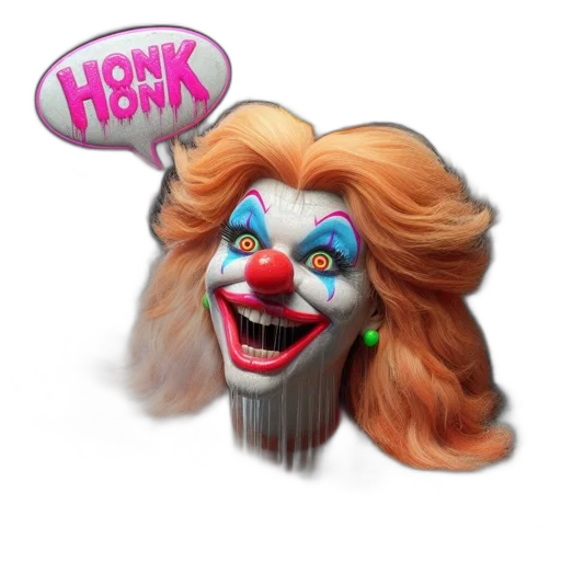 mask, hair, crown, creature transparent PNG cut-out