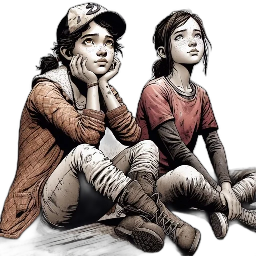 comic book art, concept art, photorealistic, cartoon transparent PNG cut-out