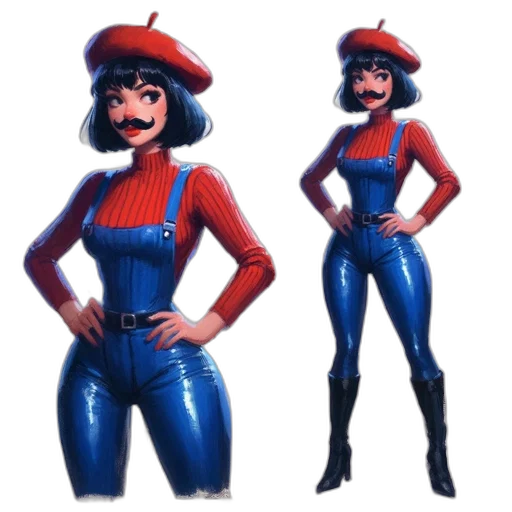 hat, dress, concept art, 3d render transparent PNG cut-out