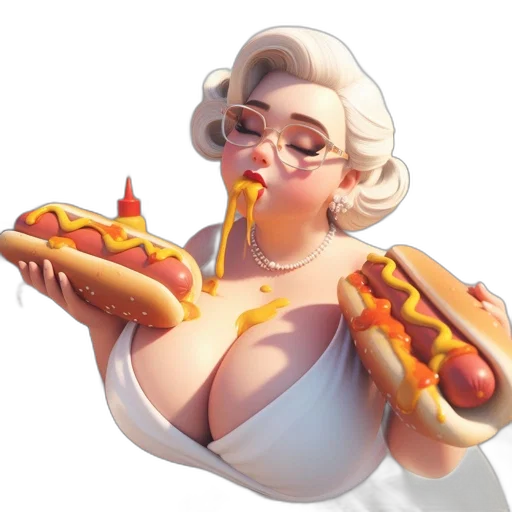 food, dress, concept art, 3d render transparent PNG cut-out