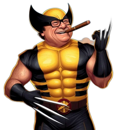 comic book art, concept art, cartoon, unconventional transparent PNG cut-out
