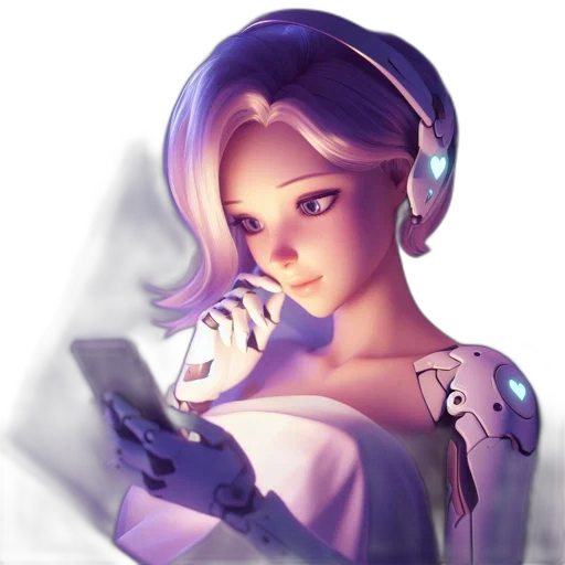staff, robot, face, weapon transparent PNG cut-out