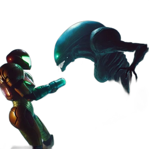 robot, creature, weapon, mask transparent PNG cut-out