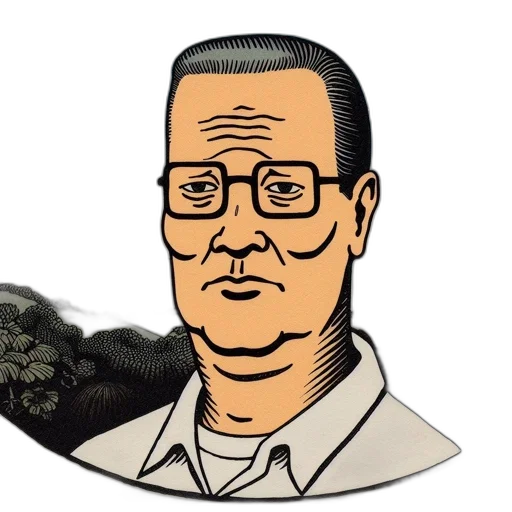face, jacket, robot, staff transparent PNG cut-out