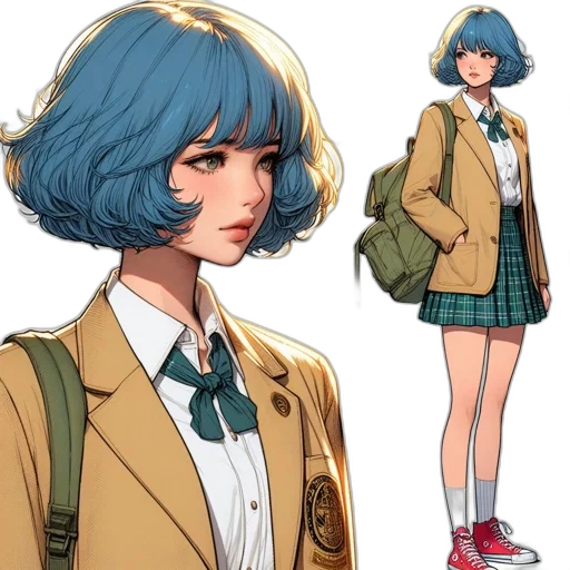 jacket, anime, concept art, comic book art transparent PNG cut-out