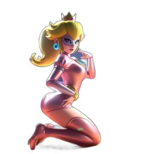 crown, dress, concept art, 3d render transparent PNG cut-out