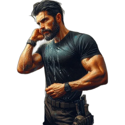 comic book art, concept art, photorealistic, pixel art transparent PNG cut-out