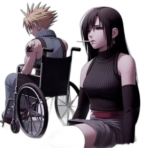 concept art, comic book art, anime, pixel art transparent PNG cut-out