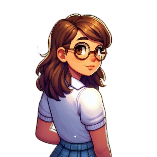 dress, face, staff, jacket transparent PNG cut-out