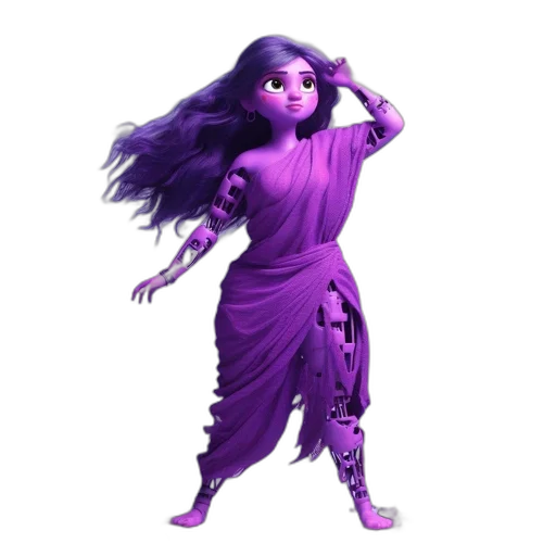dress, staff, creature, concept art transparent PNG cut-out