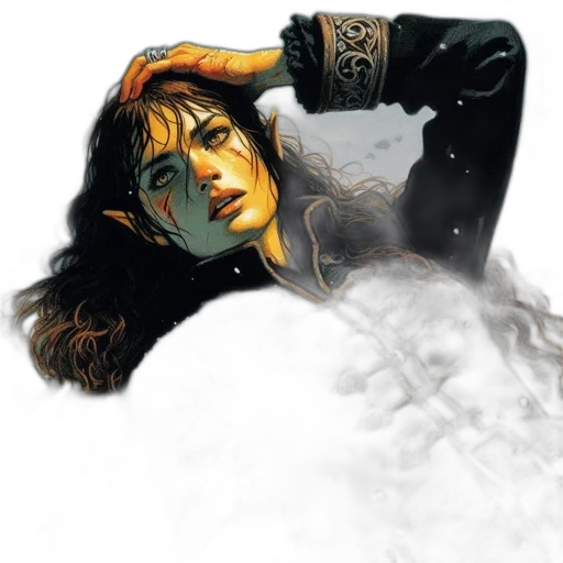 comic book art, concept art, fantasy art, photorealistic transparent PNG cut-out
