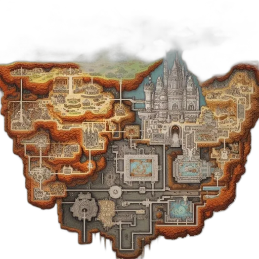 concept art, pixel art, fantasy art, 3d render transparent PNG cut-out