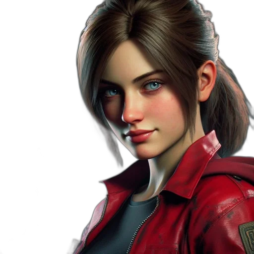 jacket, face, concept art, photorealistic transparent PNG cut-out