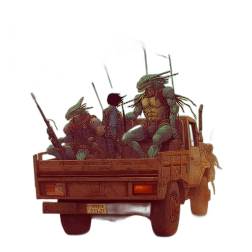 car, weapon, concept art, fantasy art transparent PNG cut-out