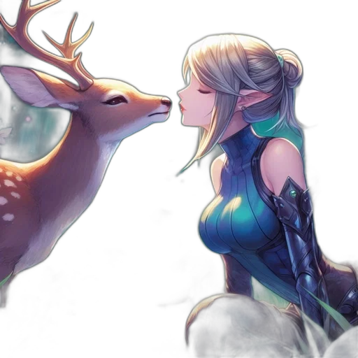 fantasy art, concept art, watercolor, anime transparent PNG cut-out