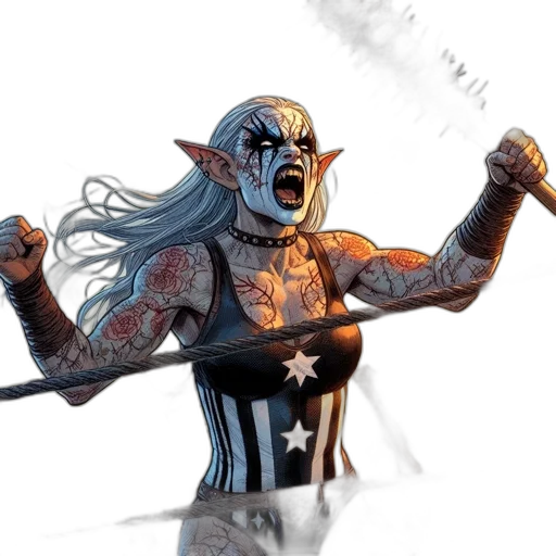 comic book art, concept art, fantasy art, 3d render transparent PNG cut-out
