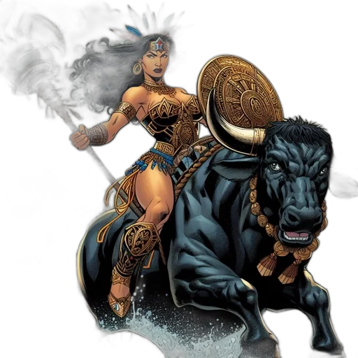 comic book art, concept art, fantasy art, tribal transparent PNG cut-out