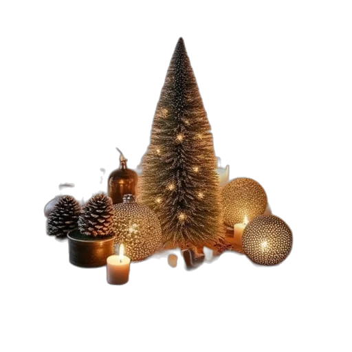 tree, crown, 3d render, earth tones transparent PNG cut-out