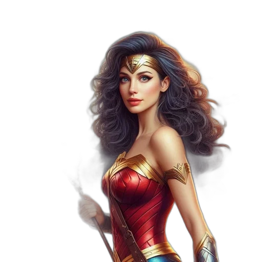 comic book art, fantasy art, concept art, photorealistic transparent PNG cut-out