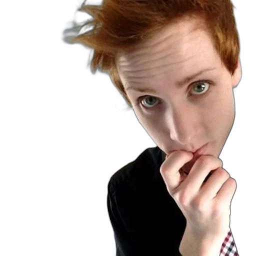 face, staff, hair, jacket transparent PNG cut-out