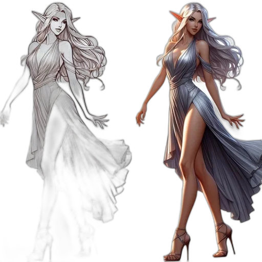 concept art, fantasy art, comic book art, pixel art transparent PNG cut-out