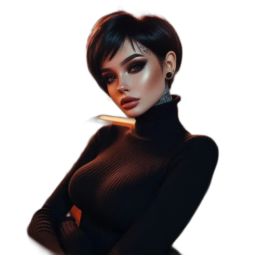jacket, face, dress, staff transparent PNG cut-out