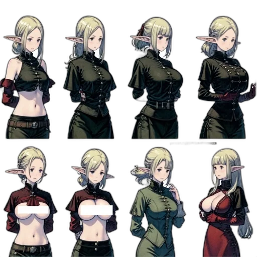 dress, concept art, pixel art, comic book art transparent PNG cut-out