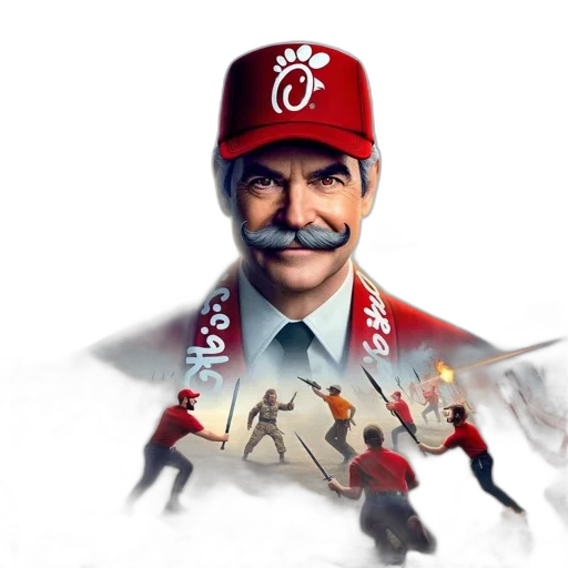 hat, staff, jacket, concept art transparent PNG cut-out