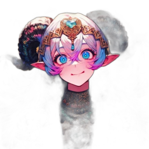 staff, mask, crown, face transparent PNG cut-out