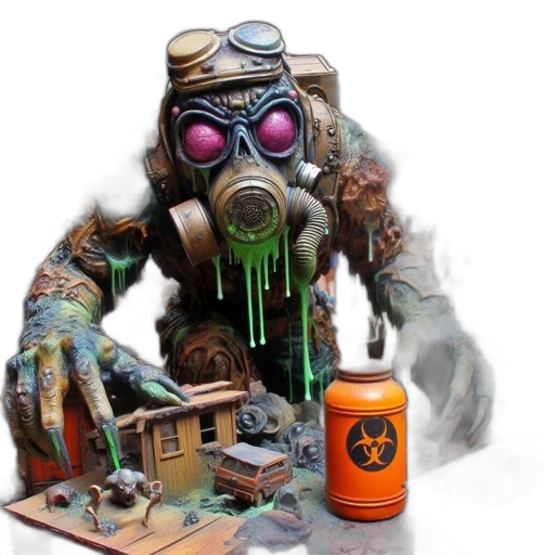 robot, creature, concept art, cyberpunk transparent PNG cut-out