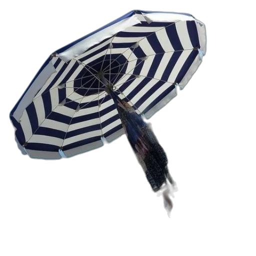 umbrella, hat, jacket, staff transparent PNG cut-out