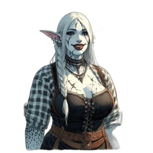 staff, face, dress, concept art transparent PNG cut-out