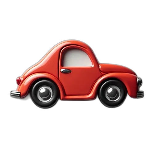 car, robot, 3d render, shape transparent PNG cut-out
