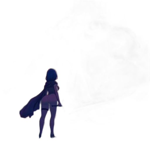 dress, robot, weapon, staff transparent PNG cut-out