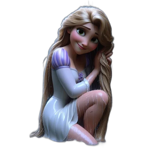 dress, hair, face, jewelry transparent PNG cut-out