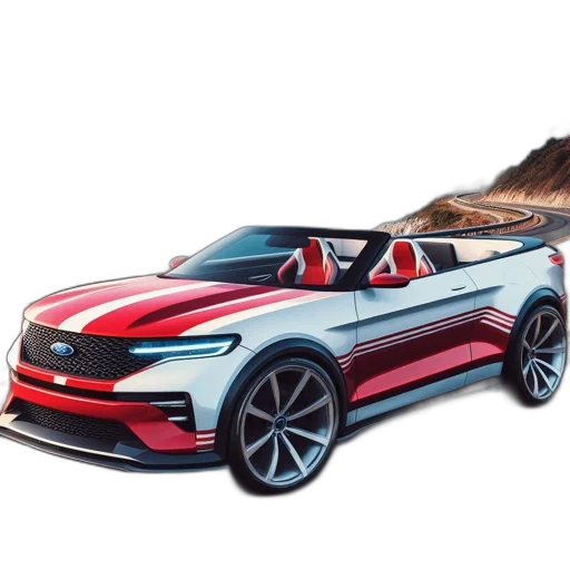 car, concept art, photorealistic, 3d render transparent PNG cut-out