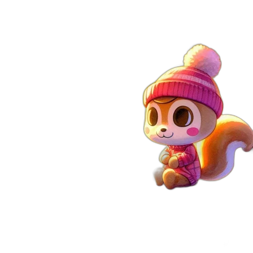 hat, staff, creature, animal transparent PNG cut-out