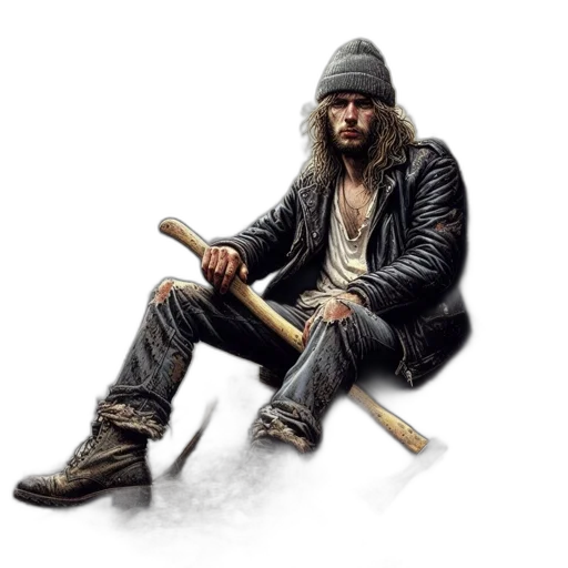 jacket, sword, weapon, hat transparent PNG cut-out