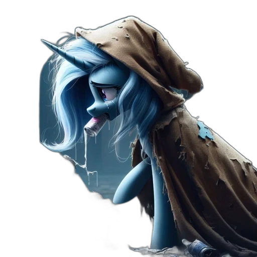 mask, creature, staff, jacket transparent PNG cut-out