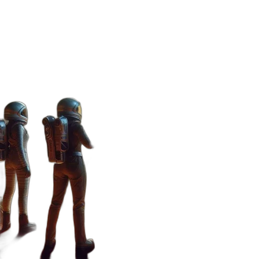 robot, staff, mask, jacket transparent PNG cut-out