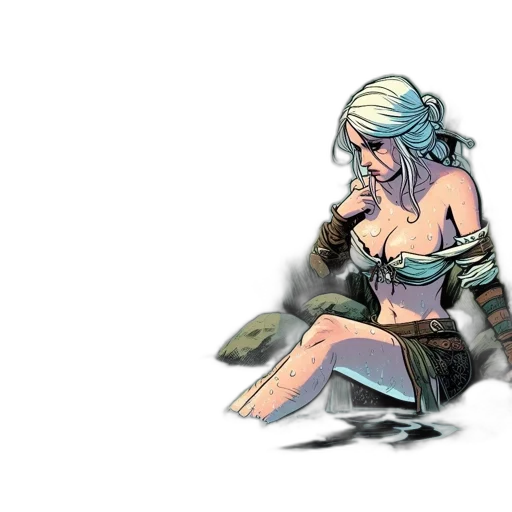 sword, weapon, dress, concept art transparent PNG cut-out
