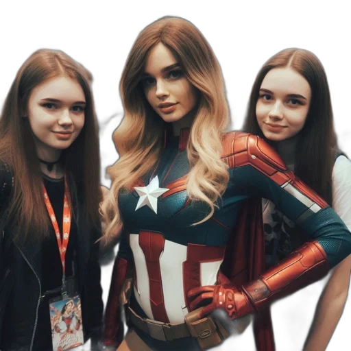 staff, dress, face, comic book art transparent PNG cut-out