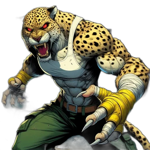 animal, comic book art, concept art, fantasy art transparent PNG cut-out