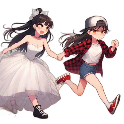 dress, hat, anime, concept art transparent PNG cut-out
