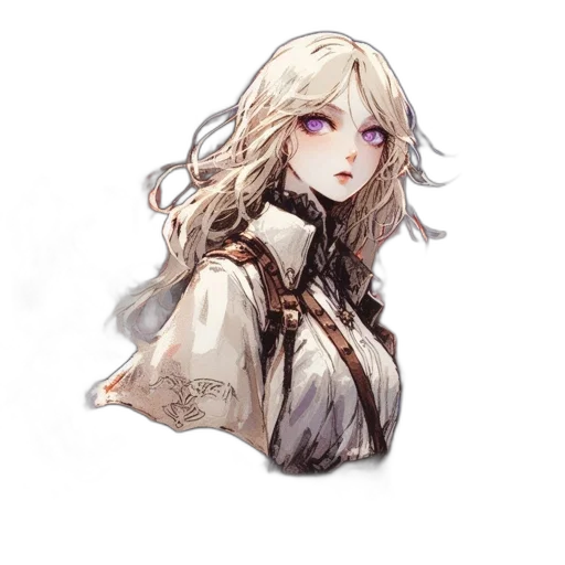 staff, face, hair, dress transparent PNG cut-out