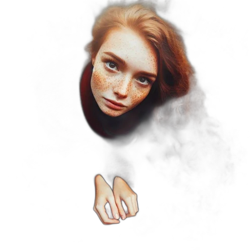 face, creature, mask, hair transparent PNG cut-out