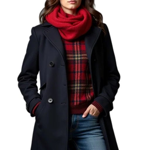 jacket, photorealistic, red, dark transparent PNG cut-out